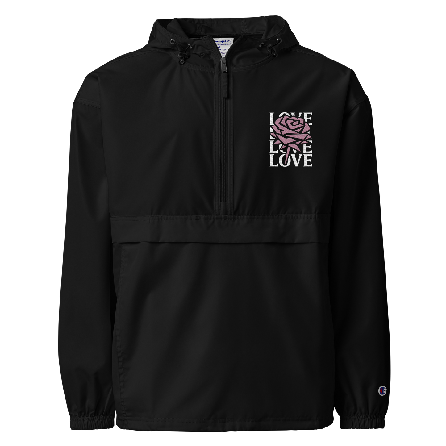 Love | Embroidered Champion Packable Jacket